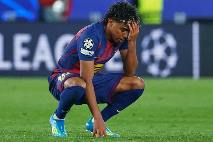 拉明·亚马尔孤军奋战，巴萨欧冠半决赛前景堪忧